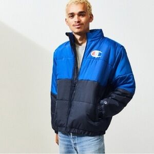 Champion Men's Blue and Black Jacket‎